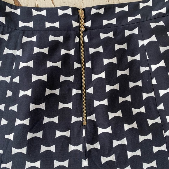 Kate Spade Silk Blend Flirty Flared Bowtie Skirt - Picture 10 of 15